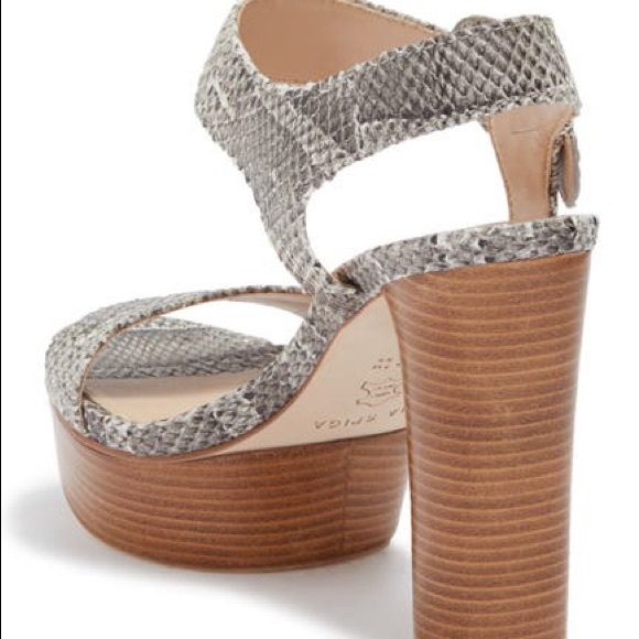 Via Spiga - Ira Snakeskin Printed Leather Sandal - Picture 3 of 5